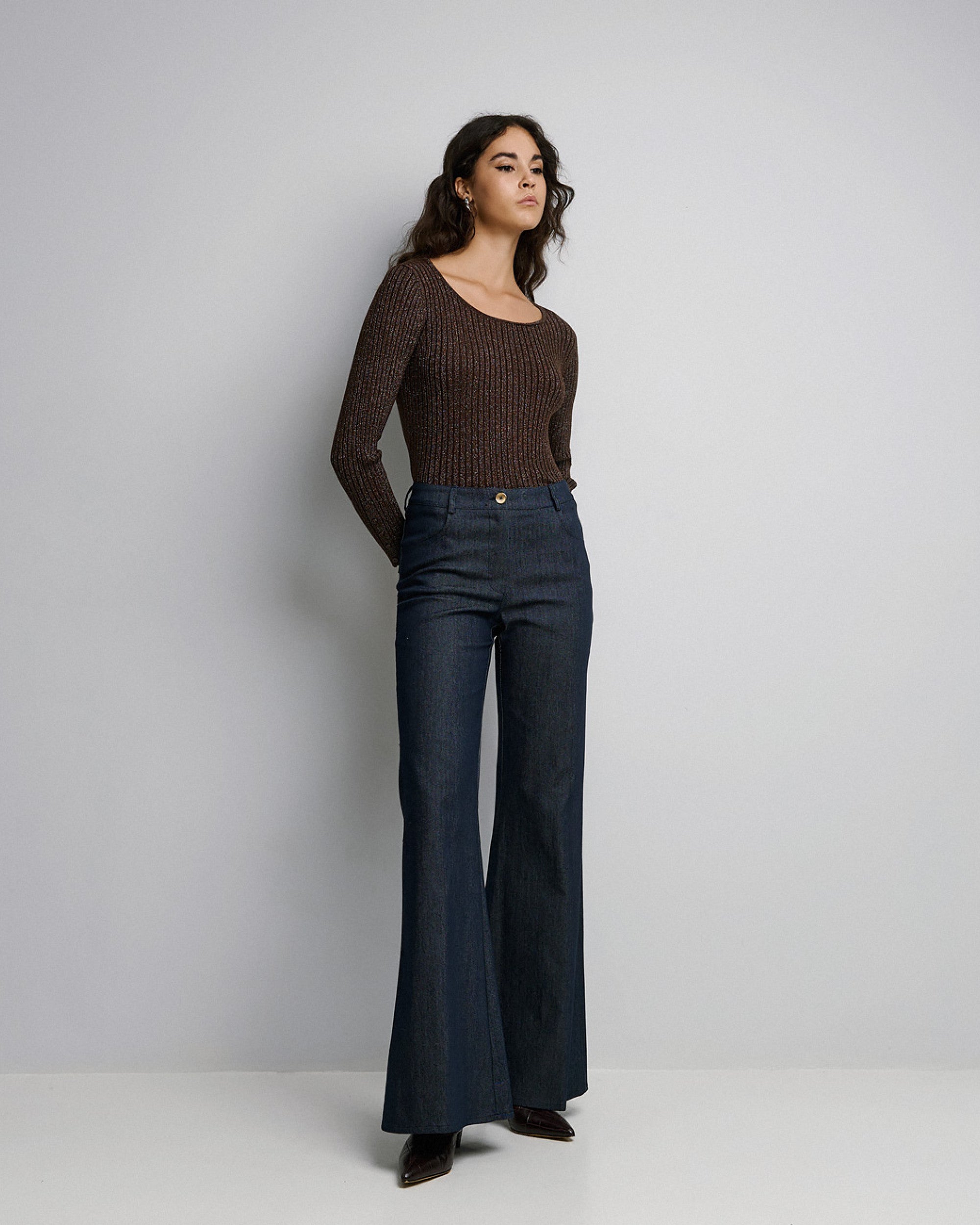 High Waist Flared Jeans