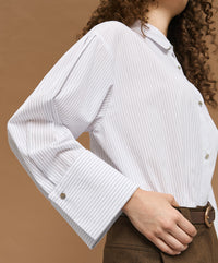 Long Striped Shirt Off White