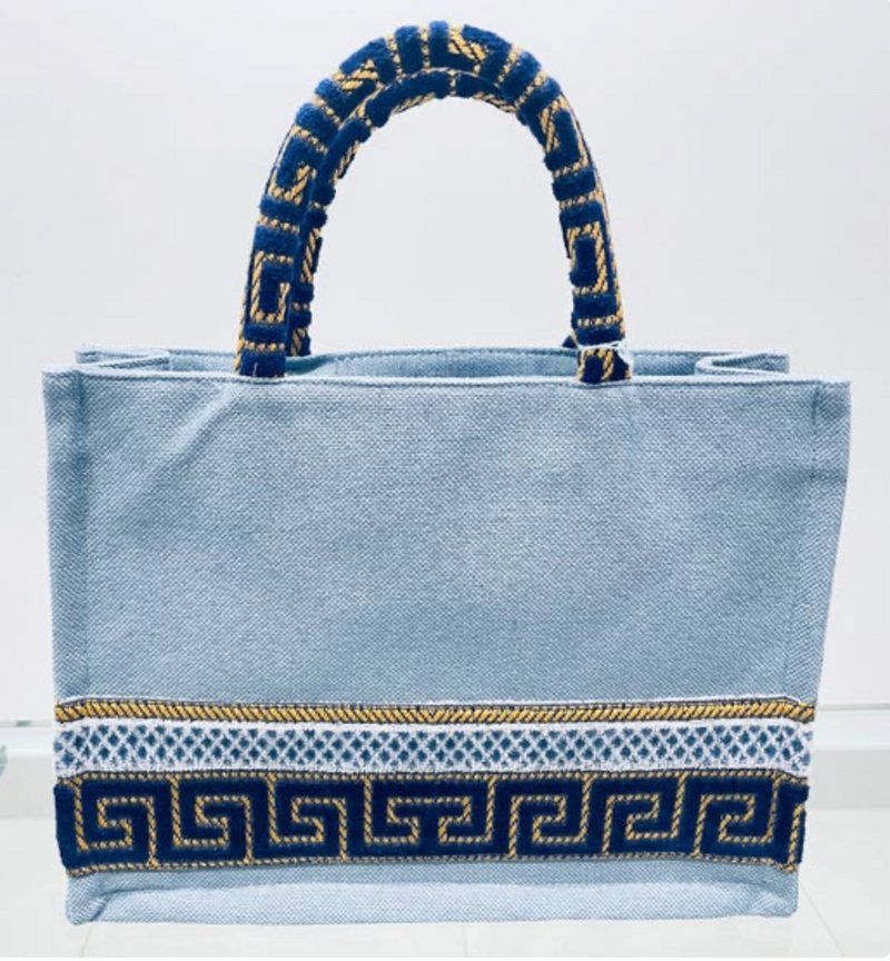 Athena Blue Jean Tote Bag