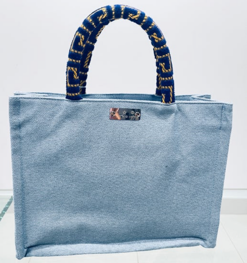 Athena Blue Jean Tote Bag