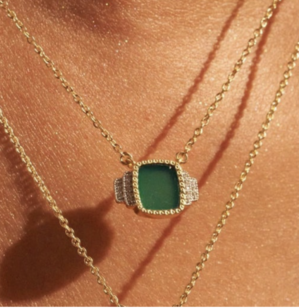 Be Maad Green Onyx Necklace
