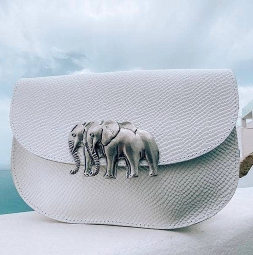 White Elephant Cross Bag