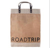 Jute Tote Bag - Road Trip