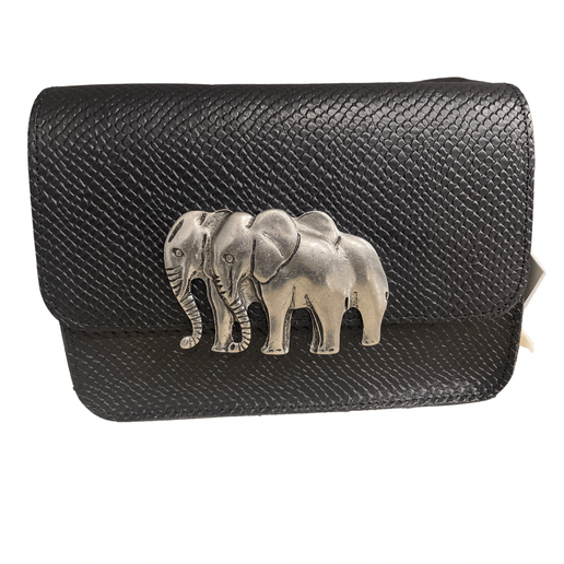 Heavy Love Leather Bag w/ Elephants